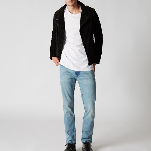 NWT! Blanknyc Men's Suede Moto Jacket  Pitch Black - Picture 2 of 7